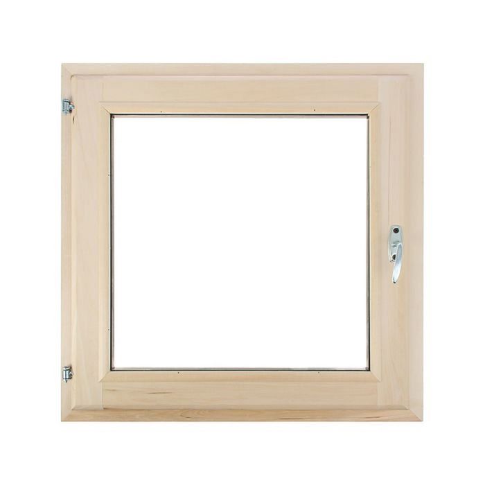 Окно, 70×70см, однокамерный стеклопакет, из липы