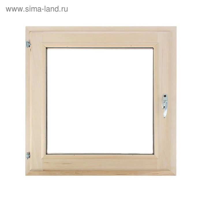 Окно, 90×90см, однокамерный стеклопакет, из липы - Фото 1