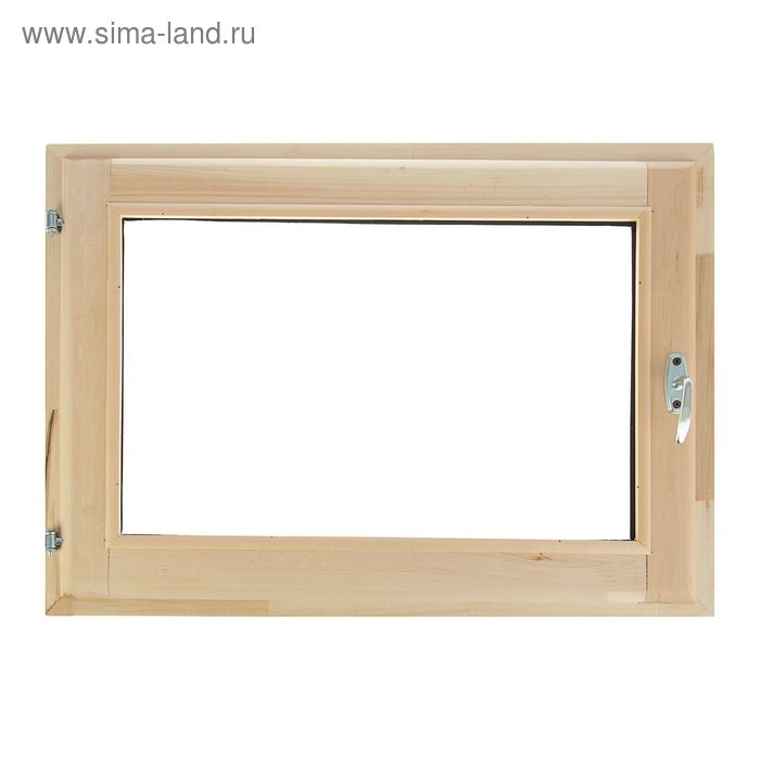 Окно, 70×100см, однокамерный стеклопакет, из липы - Фото 1
