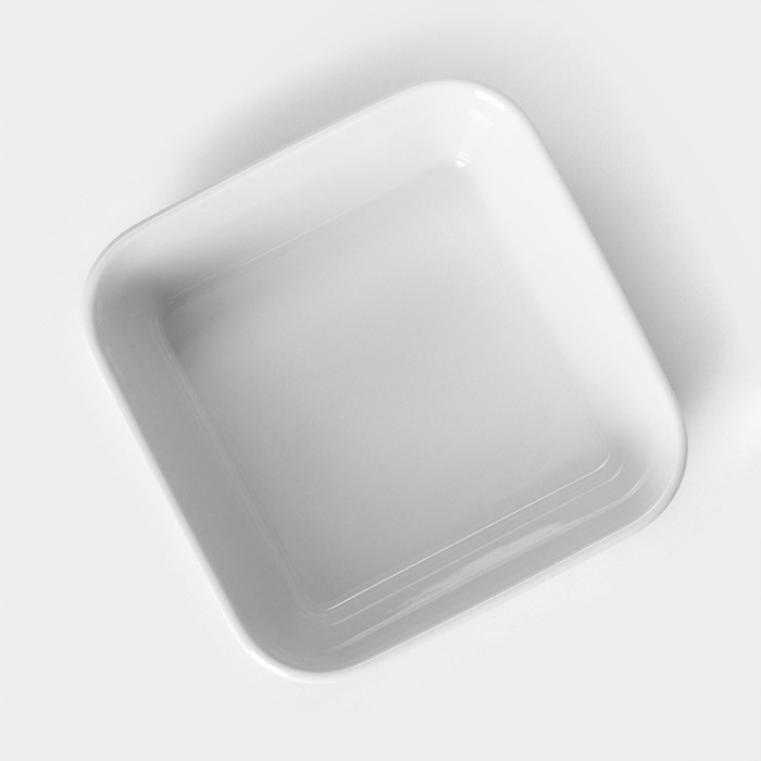 Форма для запекания фарфоровая квадратная «Бельё», 11×11 см - фото 1889177711