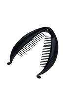 Банан для волос «Классика», овал, 6.2×13.5 см, чёрный - Фото 4