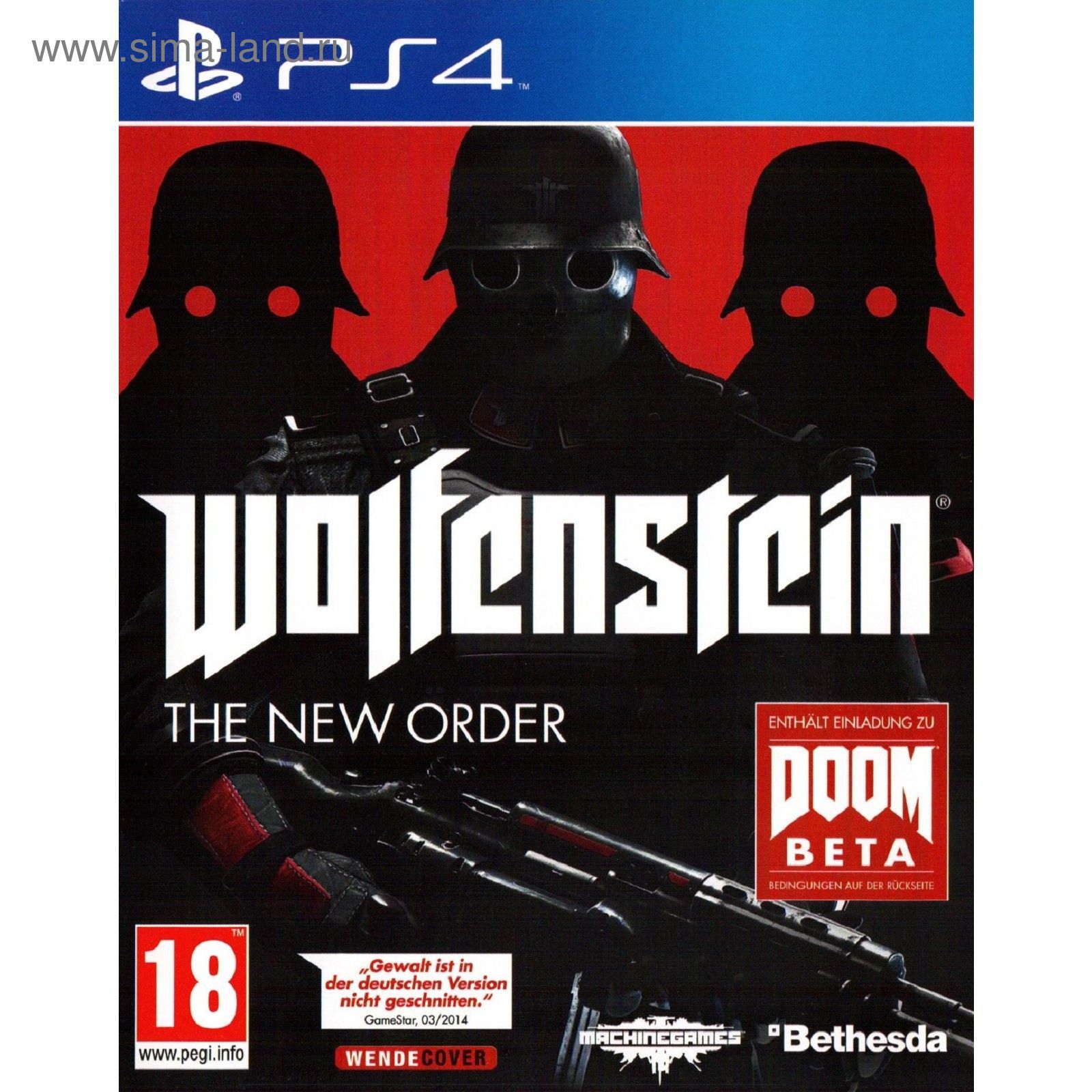 Игра для Sony PlayStation 4 Wolfenstein: The New Order (русские субтитры)  (1831624) - Купить по цене от 2 452.80 руб. | Интернет магазин SIMA-LAND.RU