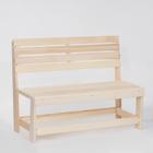 Скамейка из наличника, 119×50×90 см, липа, «Добропаровъ» - Фото 1