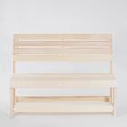 Скамейка из наличника, 119×50×90 см, липа, «Добропаровъ» - Фото 2