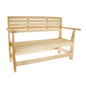 Скамейка с подлокотником, наличник 140×55×90см 