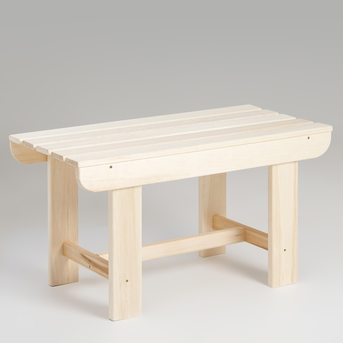 Лавка деревянная, 80×40×43.5 см, липа, «Добропаровъ» - Фото 1