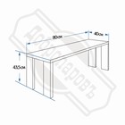 Лавка деревянная, 80×40×43.5 см, липа, «Добропаровъ» - Фото 5