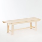 Лавка деревянная из наличника липы «Добропаровъ», 140×40×43.5 см, для бани, нагрузка до 160 кг - Фото 1