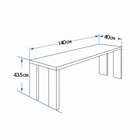 Лавка деревянная из наличника липы «Добропаровъ», 140×40×43.5 см, для бани, нагрузка до 160 кг - Фото 2