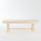 Лавка деревянная из наличника липы «Добропаровъ», 140×40×43.5 см, для бани, нагрузка до 160 кг - Фото 3