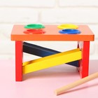 Стучалка "Горка" с 4 шариками, спуском и молоточком, шарик: 3 см - Фото 3