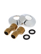 Смеситель для ванны Accoona A7182G, двухрычажный, белый/хром - Фото 6