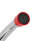 Смеситель для ванны Accoona A7182N, двухрычажный, красный/хром - Фото 2