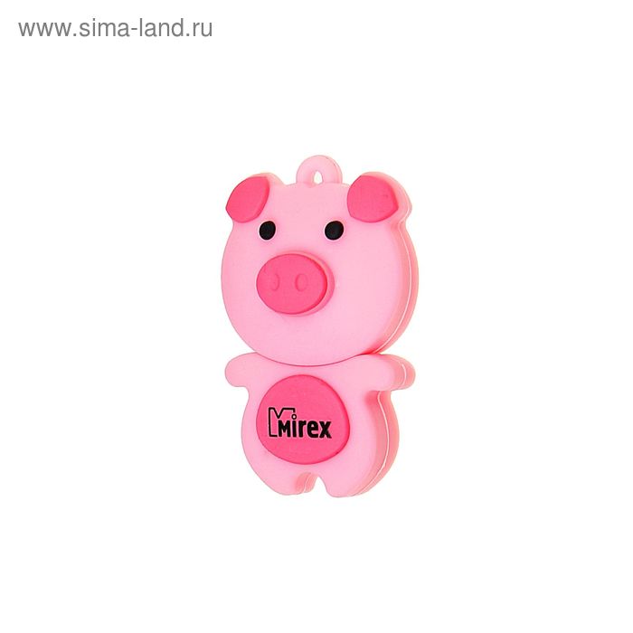 Флешка Mirex PIG PINK, 4 Гб, USB2.0, "свинка", чт до 25 Мб/с, зап до 15 Мб/с - Фото 1