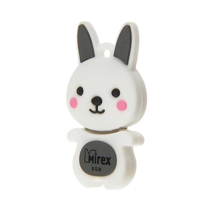 Флешка Mirex RABBIT GREY, 8 Гб, USB2.0, 