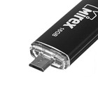 Флешка Mirex SMART BLACK, 16 Гб, USB2.0, USB/microUSB, чт до 25 Мб/с, зап до 15 Мб/с, черная - фото 8298928