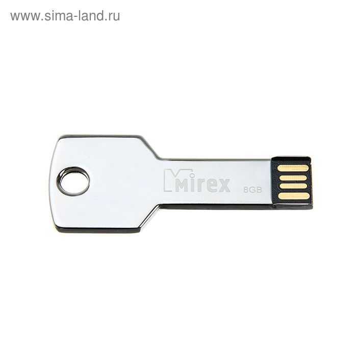 Флешка Mirex CORNER KEY, 8 Гб, USB2.0, "ключ", чт до 25 Мб/с, зап до 15 Мб/с - Фото 1
