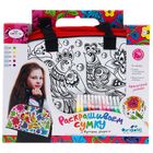 Сумка "Русские узоры" для раскрашивания, с маркерами - Фото 2