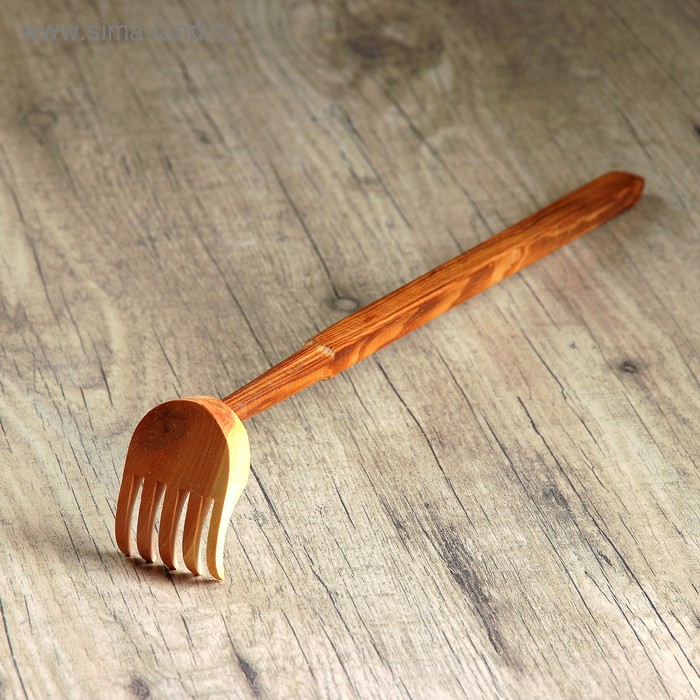 Чесалка-массажёр для спины, 37 см, можжевельник - Фото 1