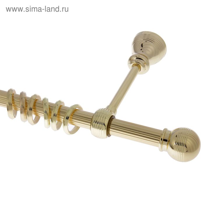 Карниз d=2 см, длина 240 см, цвет золото