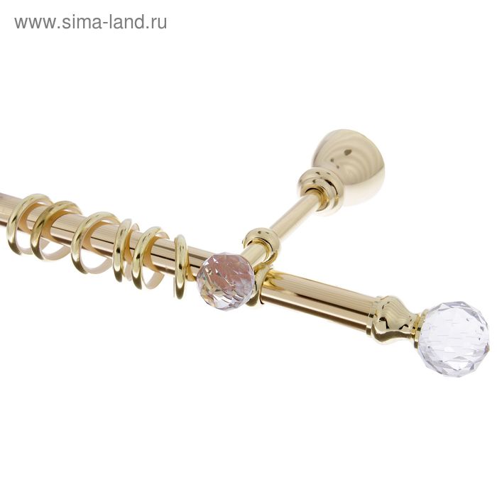 Карниз d=2 см, длина 340 см, цвет золото