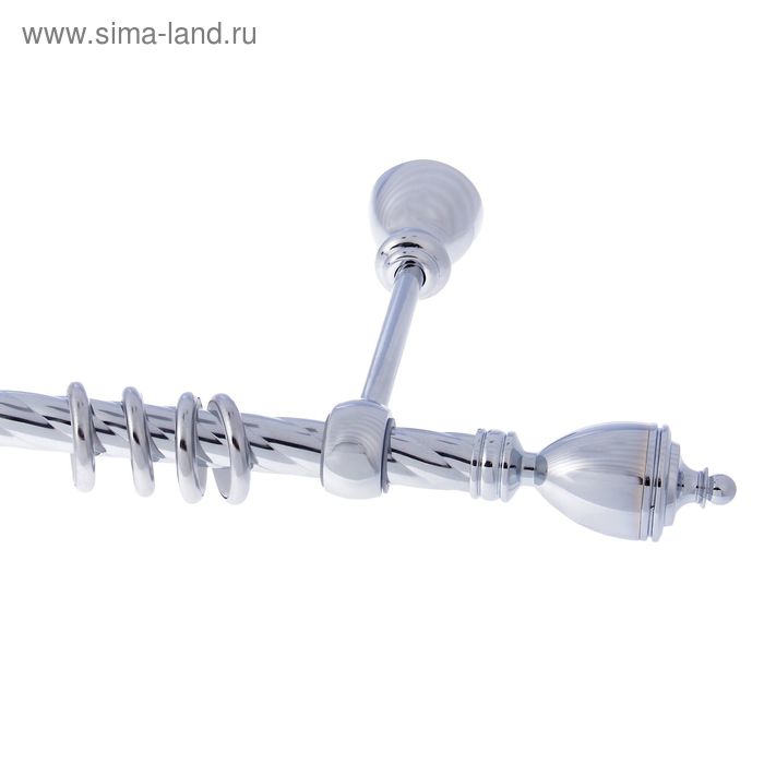 Карниз «Гамма», 340 см, d=2 см, цвет серебро - Фото 1