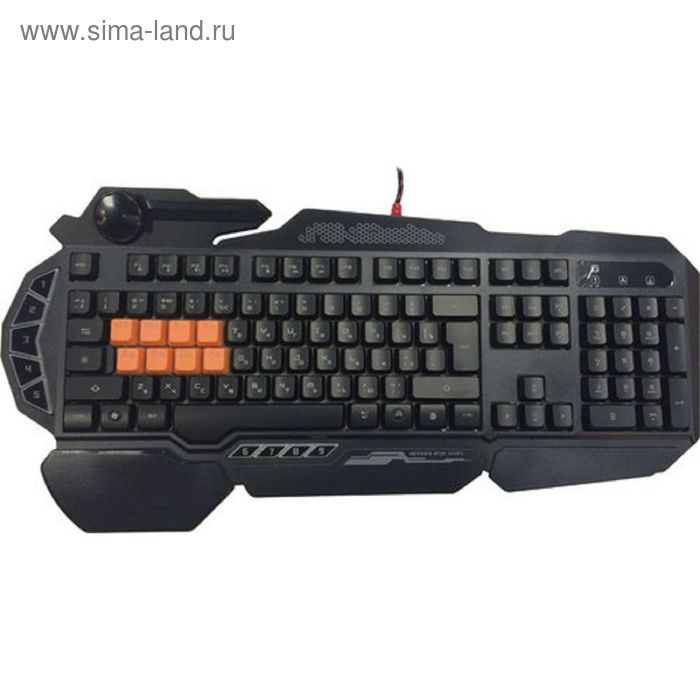 Клавиатура A4Tech Bloody B318, игровая, проводная, подсветка, 108 клавиши, USB, чёрная - Фото 1