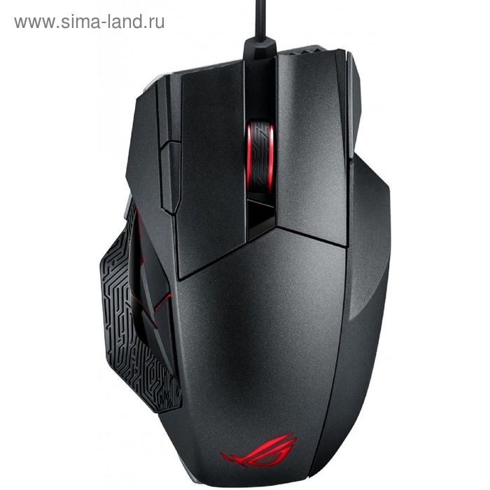 Мышь Asus ROG Spatha, игровая, проводная, оптическая, 8200 dpi, USB2.0, черная - Фото 1