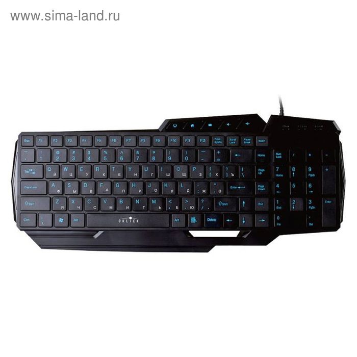 Клавиатура Oklick 470M, проводная, мембранная, 108 клавиш, USB, черная - Фото 1