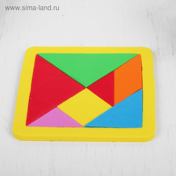 Головоломка «Танграм» 9×9 см, МИКС - Фото 1