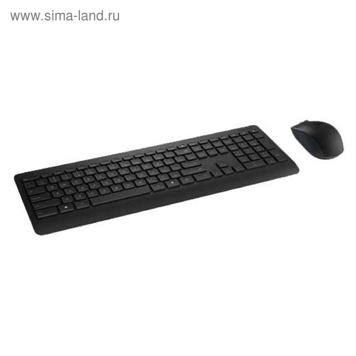 Комплект клавиатура и мышь Microsoft 900, беспроводной, мембранный, 1000 dpi, USB, черный - Фото 1