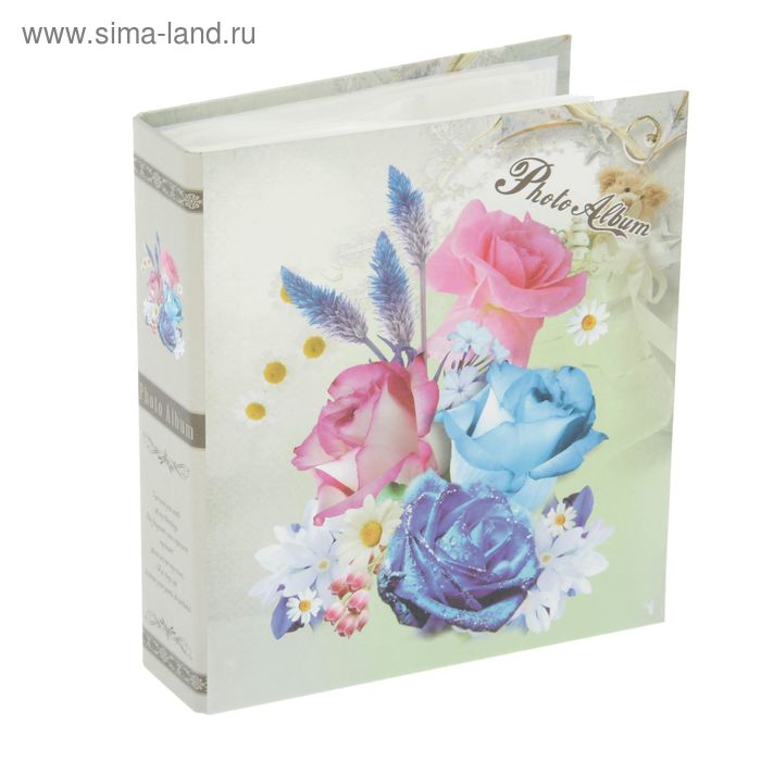 Фотоальбом на 40 фото 13х18 см "Букет цветов" МИКС 20,5х18х4,5 см - Фото 1