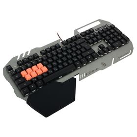 Клавиатура A4Tech Bloody B418, игровая, проводная, подсветка, 108 клавиши, USB, серая