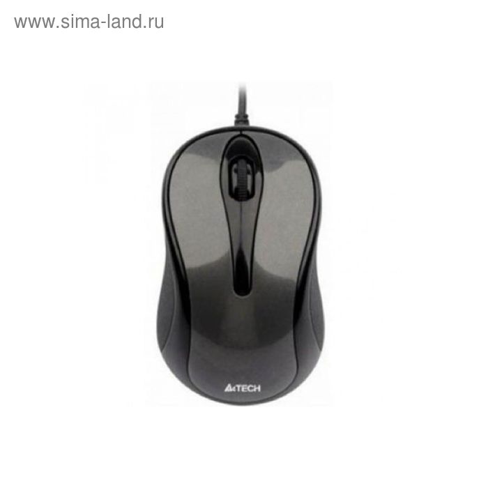 Мышь A4 V-Track G3-280A, беспроводная, оптическая, 1000 dpi, USB, серо-черная - Фото 1