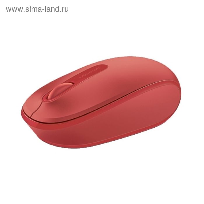 Мышь Microsoft Mobile Mouse 1850, беспроводная, оптическая, 1000 dpi, USB, красная - Фото 1