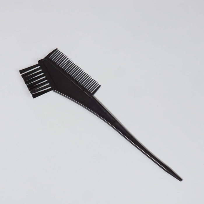 Расчёска для окрашивания, 20 × 6 см, цвет чёрный - фото 1908215559