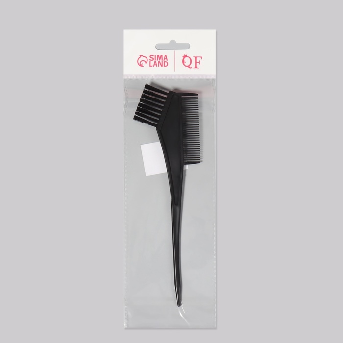 Расчёска для окрашивания, 20 × 6 см, цвет чёрный - фото 1908215561