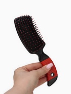 Расчёска массажная, прорезиненная ручка, 5×21(±1) см, МИКС - Фото 4