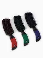 Расчёска массажная, прорезиненная ручка, 5×21(±1) см, МИКС - Фото 5