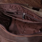 Сумка мужская, 1 отдел, 2 наружных кармана, длинный ремень, цвет коричневый - Фото 3