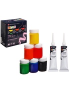 Краска по ткани (шелку), набор 6 цветов × 50 мл, ЗХК Decola «Батик» (резерв 2 штуки × 18 мл), акриловая на водной основе, (4441448) - Фото 1