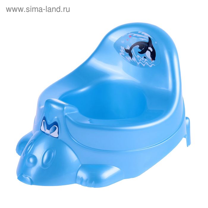 Горшок-игрушка «Радуга», цвет голубой - Фото 1