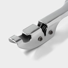 Открывашка с ножеточкой Доляна, 14 см, хромированная - Фото 4