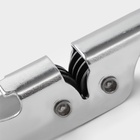 Открывашка с ножеточкой Доляна, 14 см, хромированная - Фото 6