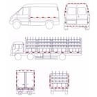 Светоотражающая лента, самоклеящаяся, красная, 5 см × 45 м - Фото 2