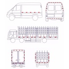 Светоотражающая лента, самоклеящаяся, желтая, 5 см × 45 м - Фото 2