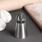 Насадка кондитерская «Сфера.Широкие прорези», d=3 см, выход 2,3 см, нержавеющая сталь - Фото 1