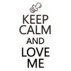 Термонаклейка для декорирования текстильных изделий "Keep calm and love me", 14 х 14 см - Фото 2