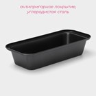 Форма для выпечки Доляна «Жаклин. Хлеб», 30×13 см, антипригарное покрытие, чёрная - Фото 2