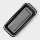 Форма для выпечки Доляна «Жаклин. Хлеб», 30×13 см, антипригарное покрытие, чёрная - Фото 3